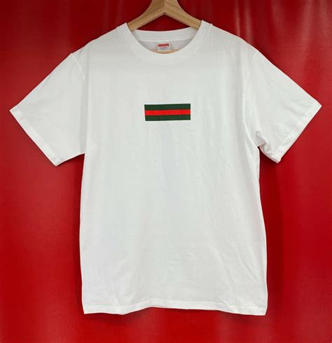 bogo supreme gucci|supreme box logo t shirt.